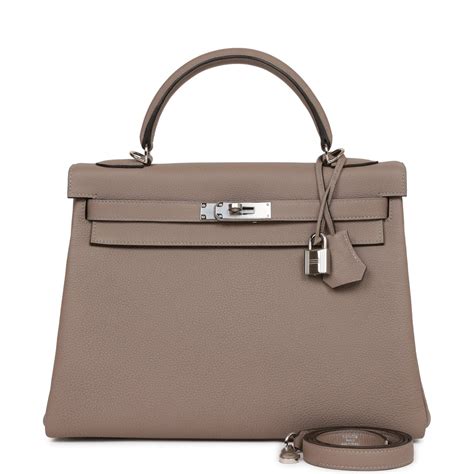 hermes retourne kelly gris ashphalte|Hermes Kelly Retourne 32 Gris Asphalte Togo .